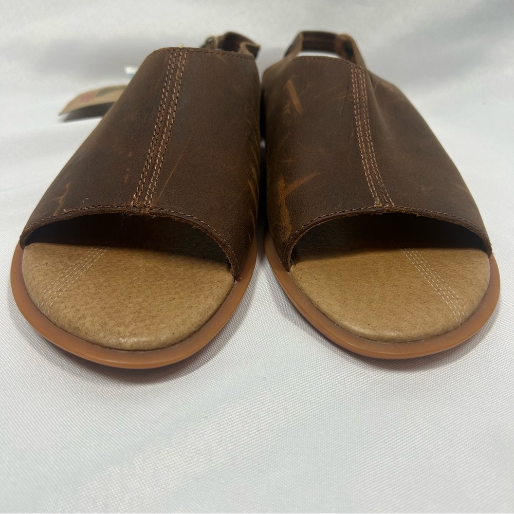 NWT Kodiak | Makena Genuine Leather Brown Sandals Slingback Women’s Size 9.5 - Picture 5 of 12